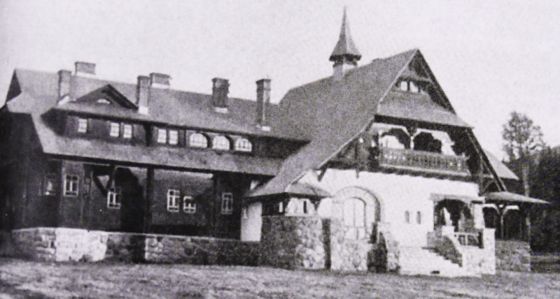 Castelul de vânătoare Lăpușna, 1930 (după o fotografie de Heiter, Reghin)