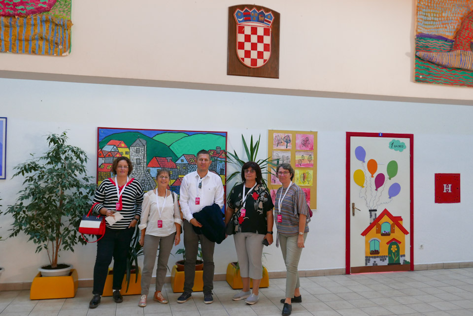 Vizită la școala Vjekoslava Kaleba, Tisno